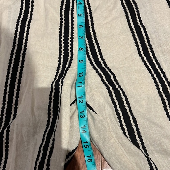 Noisy May linen striped trouser pants Sz 8 - Picture 7 of 14